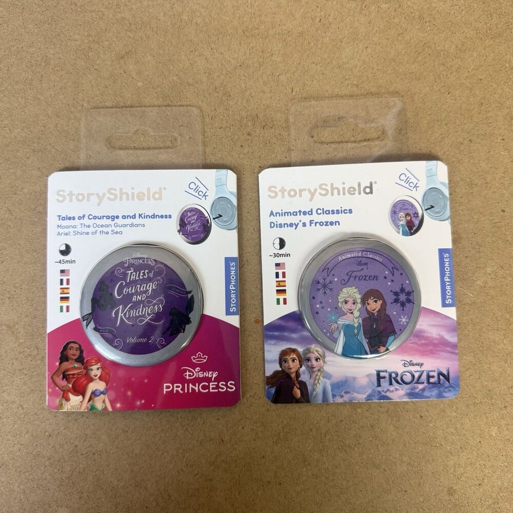 Lot 2 StoryShield For Storyphones Disney Frozen Princess New! Story Shield